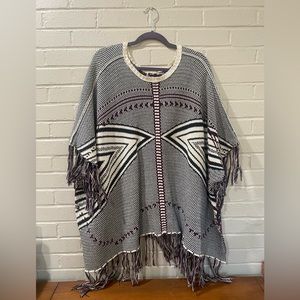 LA Hearts PacSun Poncho Sweater One Size